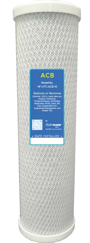 Activated Carbon Block 10" x 2.5" filter